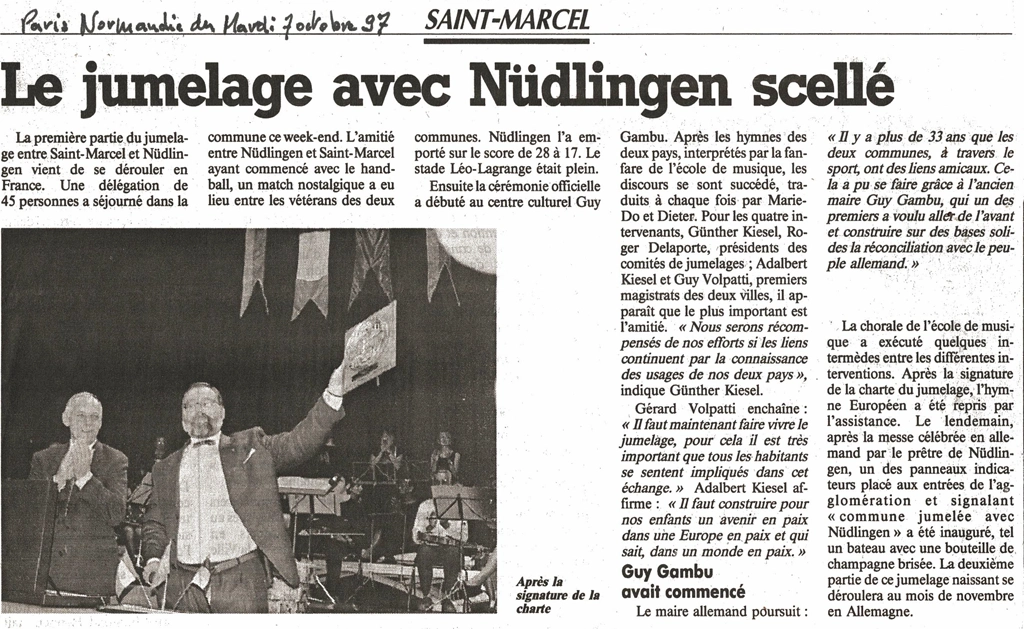 Le jumelage avec Nüdlingen scellé