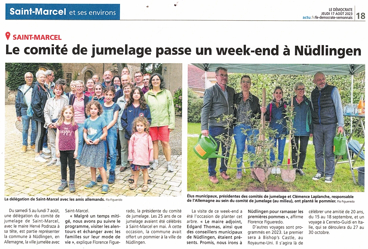 Le comité de jumelage passe un week-end à Nüdlingen